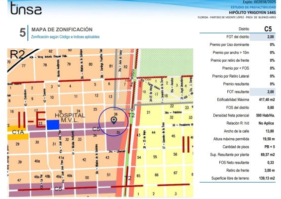 Venta Lote C5 en Florida, Vicente Lopez