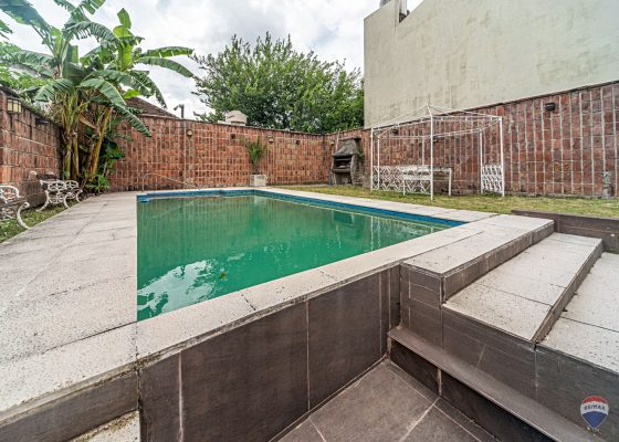 Two-Story House with Park and Pool
